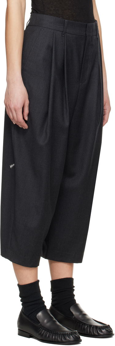 Nohavice ADER ERROR ADER error Sig; Tag 01 Cropped Pleated Trousers undefined | BO42FYSA0101GR, 4