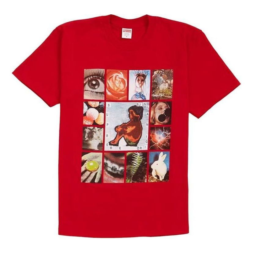 Tričko Supreme Original Sin Collage Graphic T-Shirt Červená | SUP-SS19-1234
