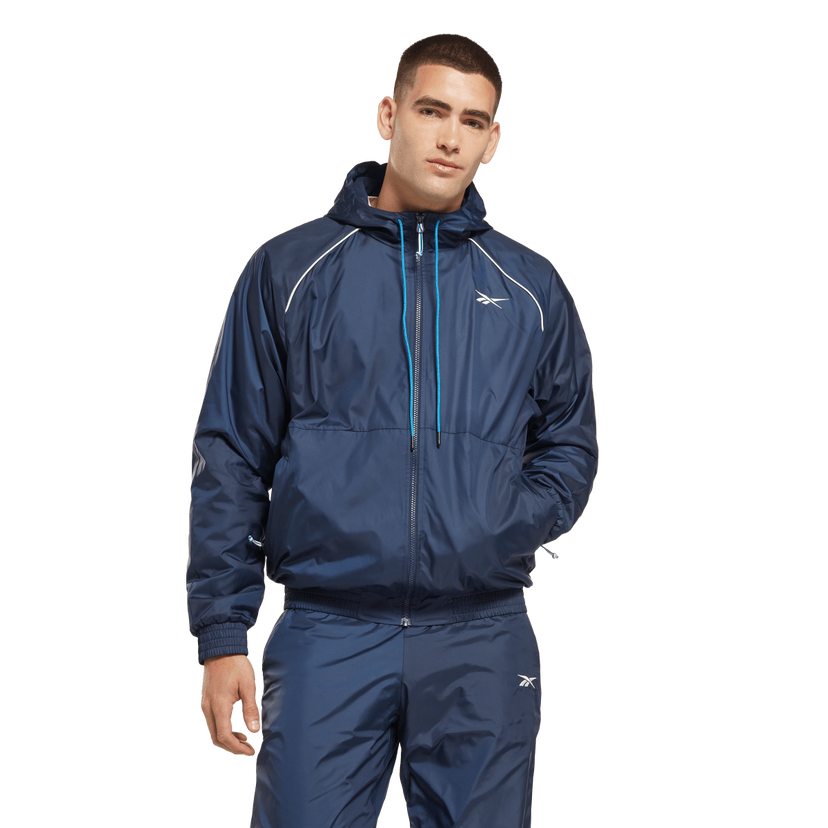 Vetrovka Reebok Fleece Lined Hooded Jacket Navy | HG8939