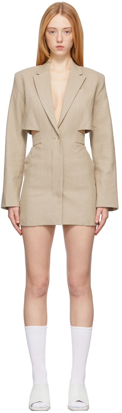 Šaty Jacquemus 'La Robe Bari' Béžová | 22E221DR016-1029, 0