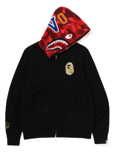 Mikina BAPE OVO x Shark Full Zip Hoodie Čierna | 1I73-115-904