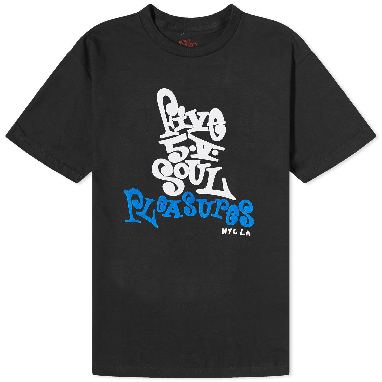 Tričko Pleasures 555 x V T-Shirt Čierna | P23555006-BLACK, 0