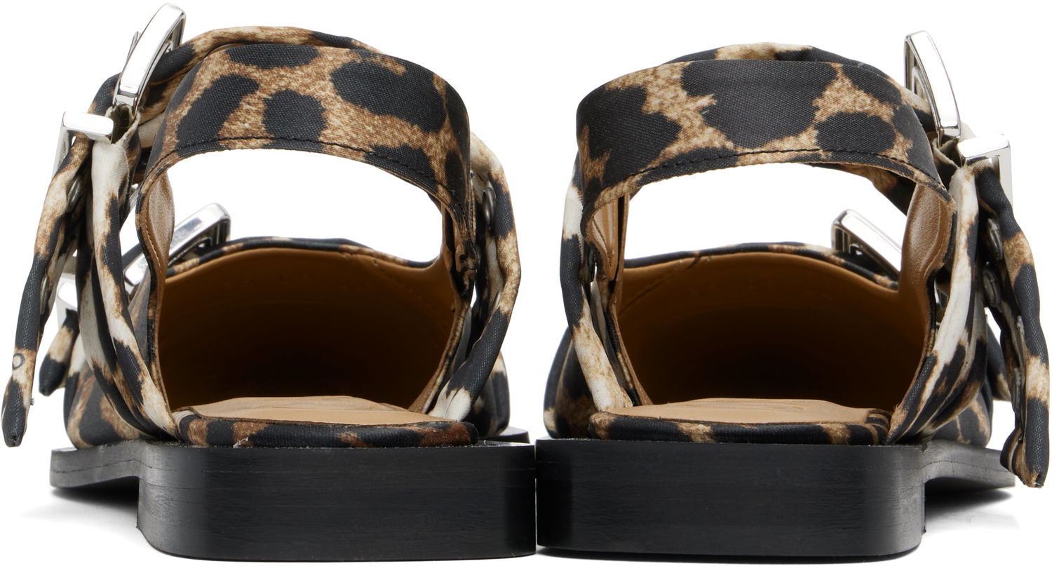 Oblečenie GANNI GANNI Feminine Buckle Flats Hnedá | S2947, 1