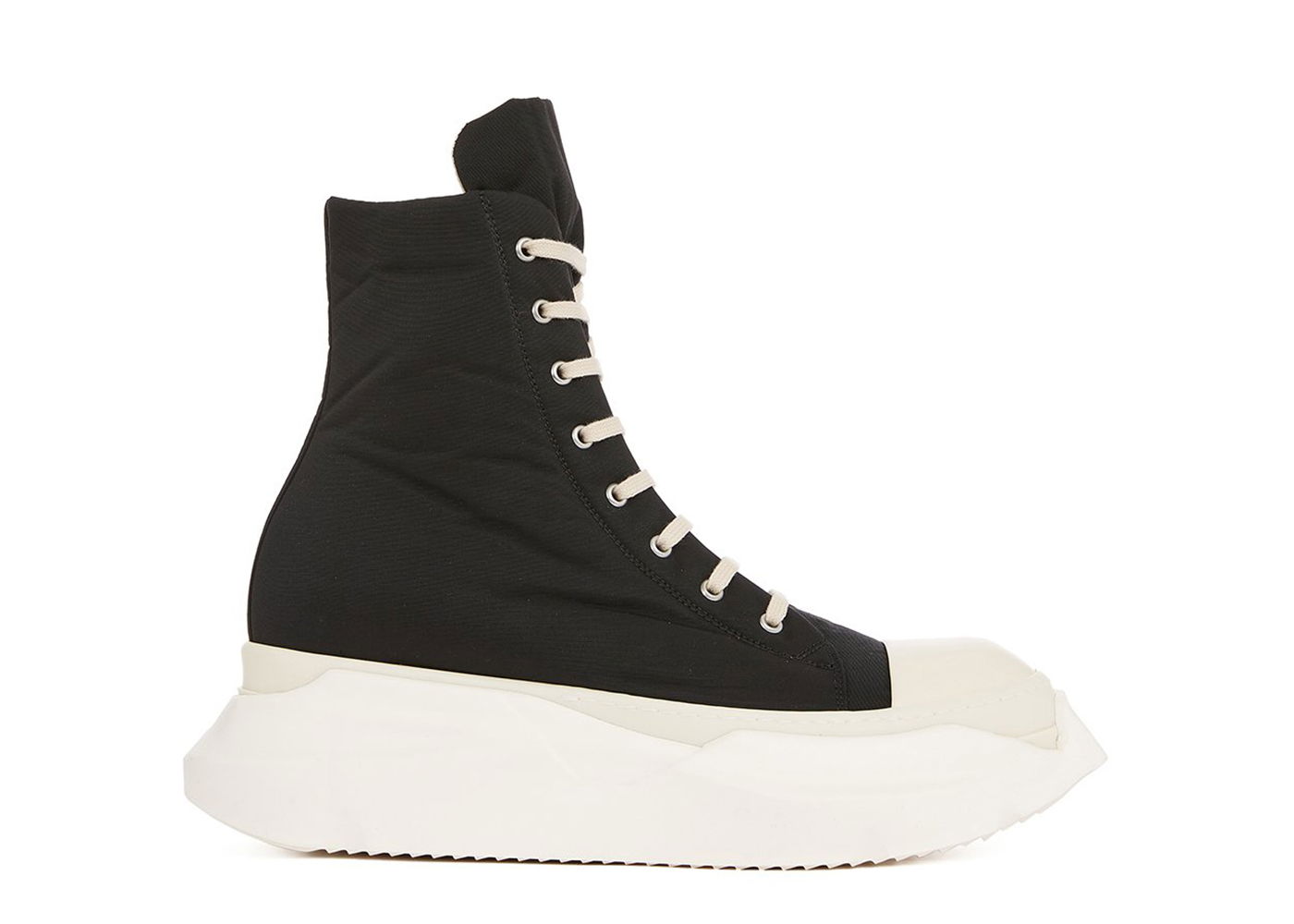 Tenisky a topánky Rick Owens DRKSHDW Strobe Abstract High Cotton Nylon Black Milk Čierna | DU02B4840 MU 911, 0