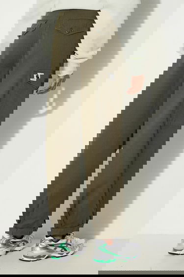 Cargo nohavice Carhartt WIP Collins Wide High Waist Cotton Pants Zelené | I029789.666GD, 2