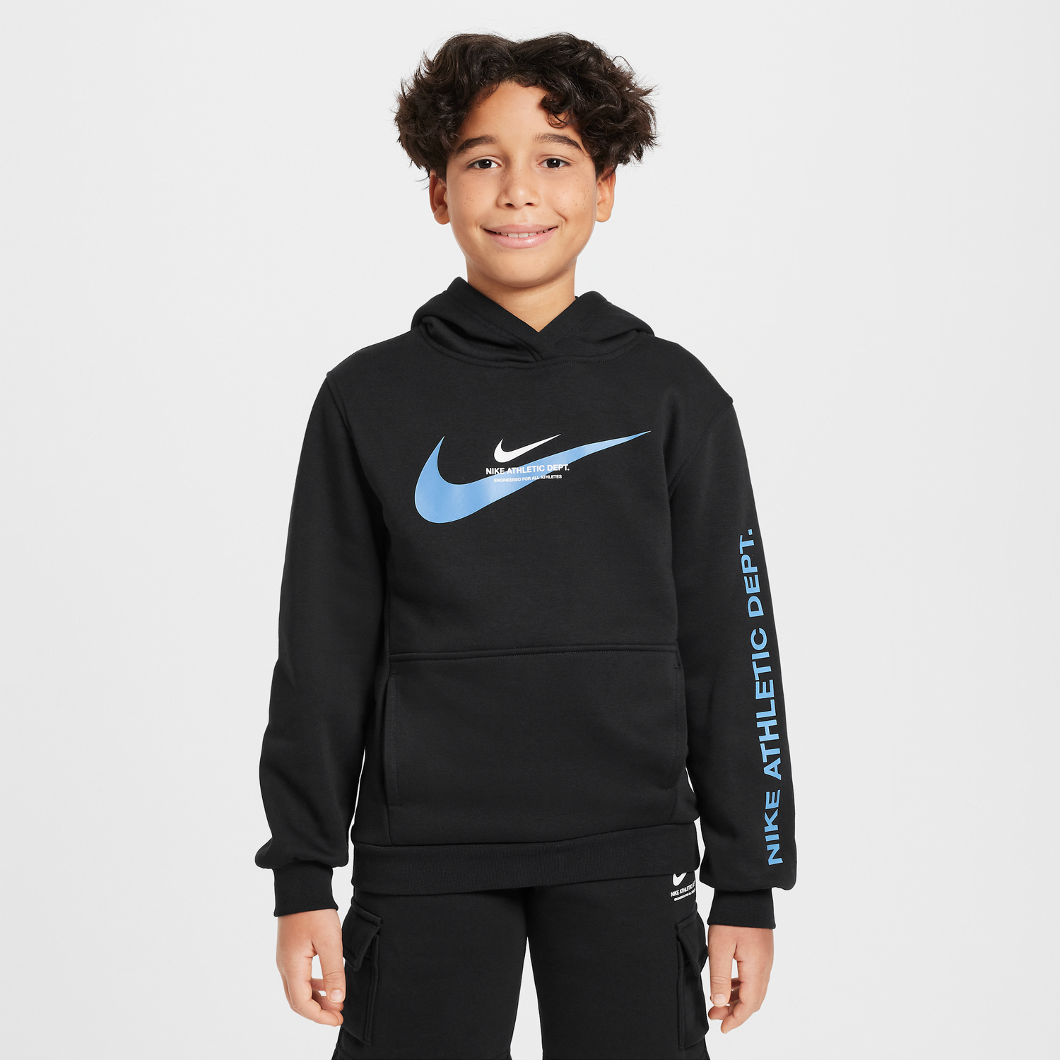 Mikina Nike Sportswear Fleece Hoodie Čierna | HV6965-010, 1