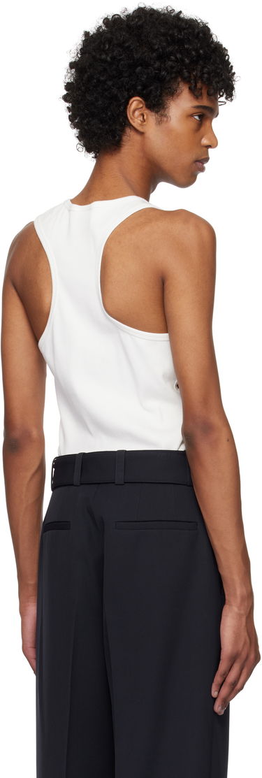 Tielko Courrèges Courrèges 90's Rib Cut Out Tank Top Biela | 125JDE113JS0194, 2