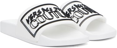Tenisky a topánky Versace Versace Jeans Couture Logo Shelly Pool Slides Biela | E78YA3SQ3_EZSC22, 3