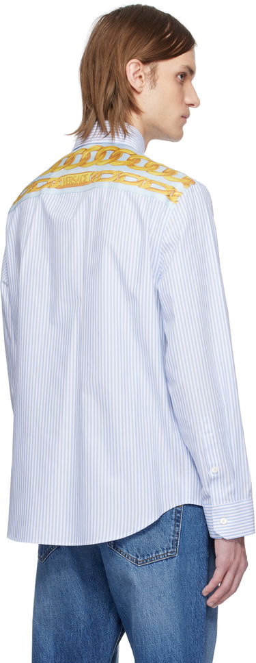 Košeľa Versace Versace Striped Poplin Shirt Modrá | 1016210_1A13450, 2