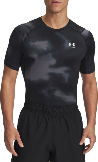 Tričko Under Armour Under Armour HG Armour Printed Short Sleeve T-Shirt Čierna | 1383321-003, 0