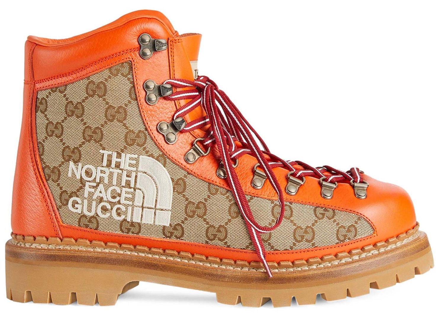 Tenisky a topánky Gucci The North Face x Canvas Leather Boot Beige Orange W Béžová | 679927 18A40 7570, 0