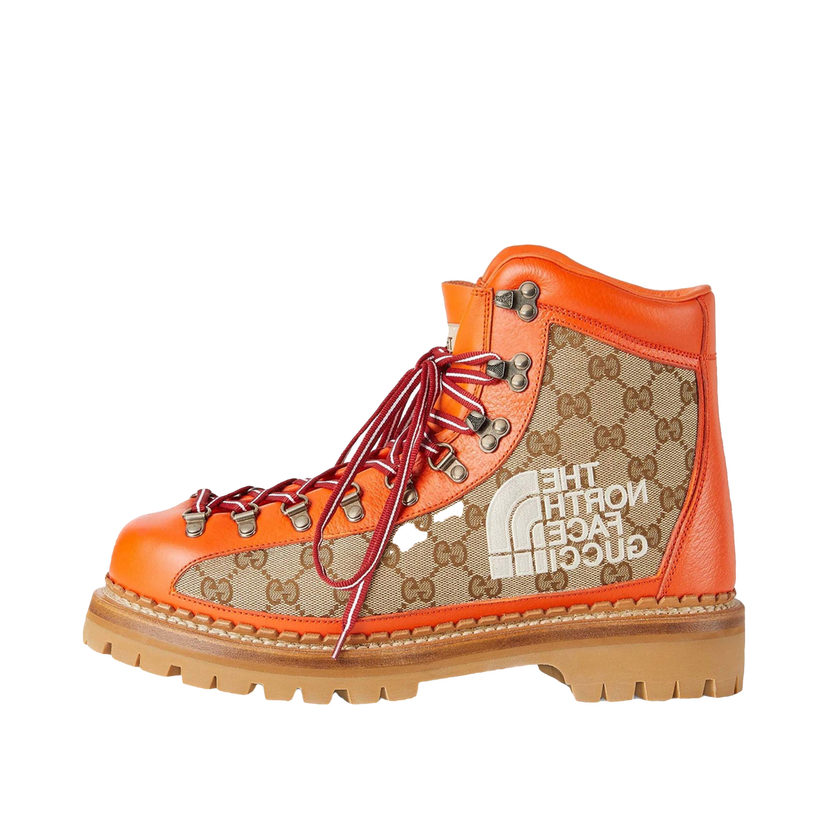 Tenisky a topánky Gucci The North Face x Canvas Leather Boot Beige Orange W Béžová | 679927 18A40 7570