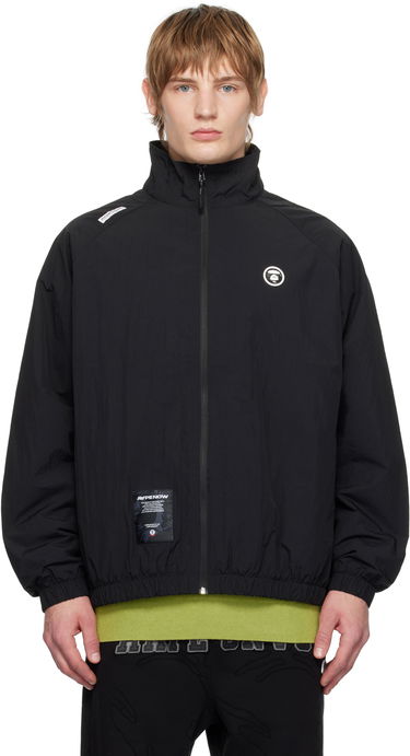 Vetrovka AAPE by A Bathing Ape AAPE by A Bathing Ape 'AAPE NOW' Moonface Logo Zip-Up Jacket Čierna | AAPLJM7663XXNBKX, 0
