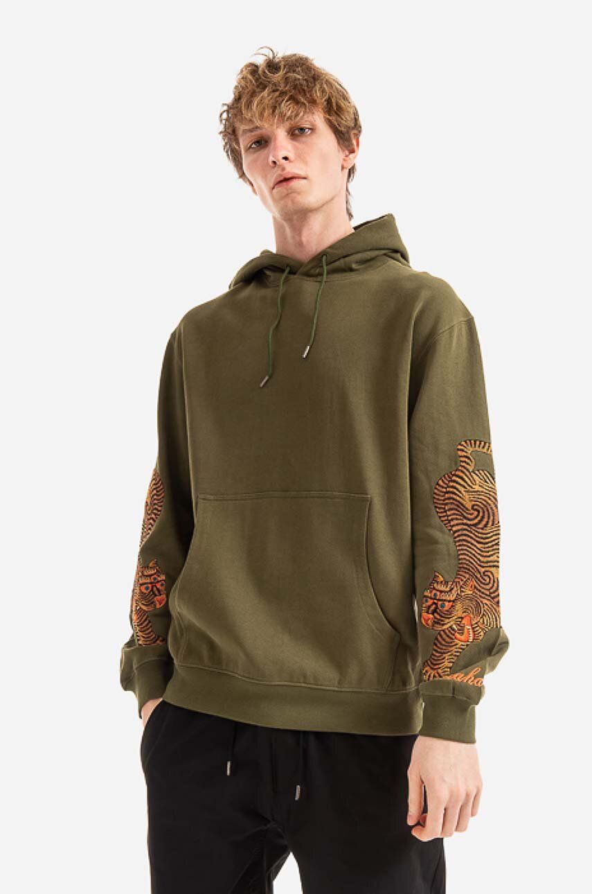 Mikina Maharishi Sweatshirt with print Zelené | 8031.OLIVE, 0