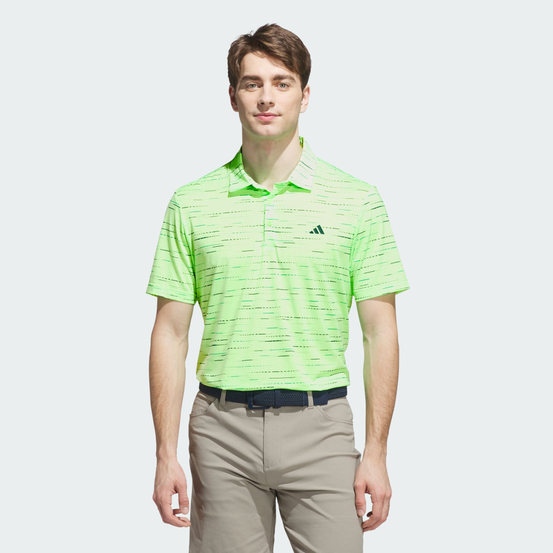 Polo tričko adidas Performance Ultimate365 Printed Mesh Polo Shirt Zelené | KA7907, 0