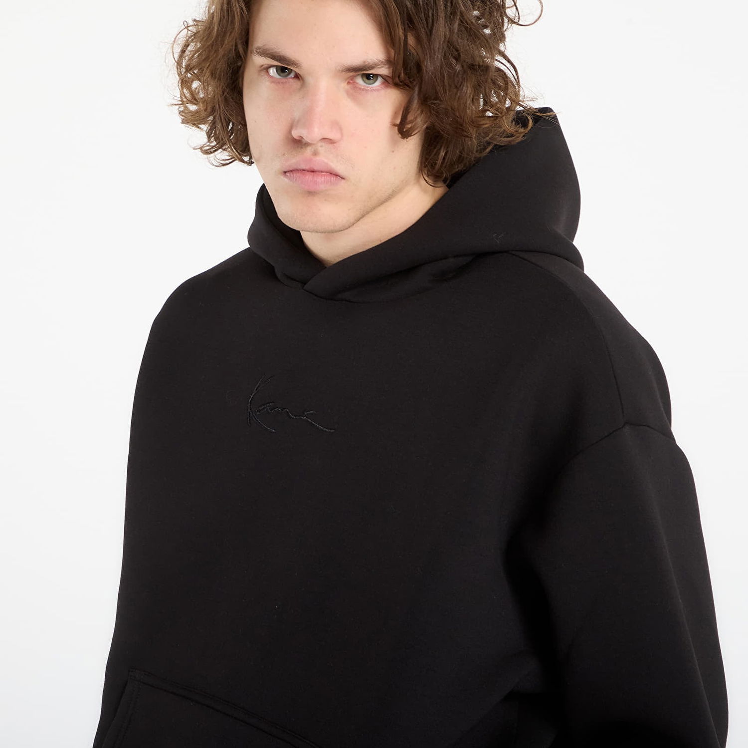Mikina Karl Kani Signature Scuba Oversized Hoodie Čierna | PD00008886, 1