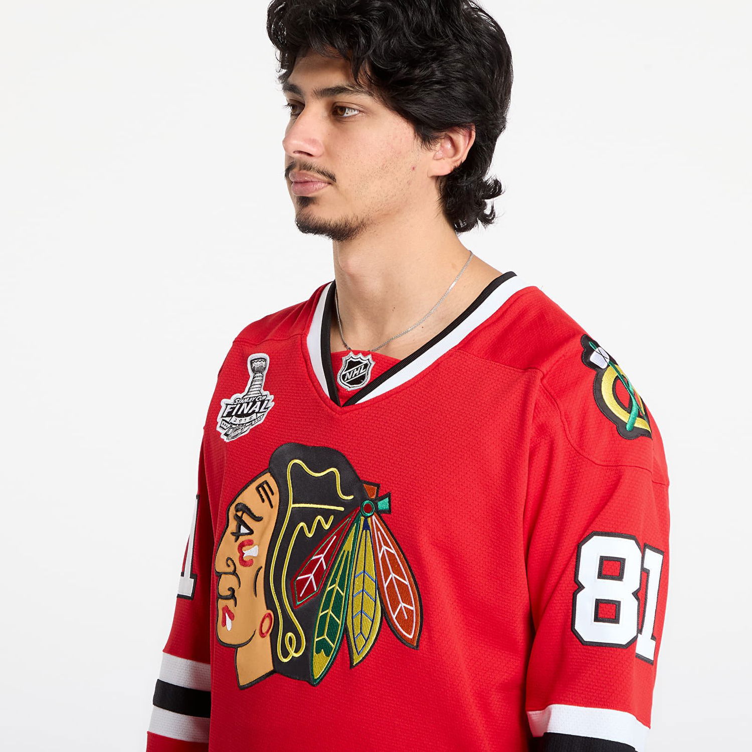 Dres Mitchell & Ness Mitchell & Ness NHL Dark Jersey Blackhawks 2014 Marian Hossa Chicago Blackhawks Červená | JY8922-CBHSCAR, 1