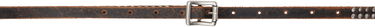 Opasok R13 R13 Studded Skinny Belt Hnedá | R13WA058-A009, 0