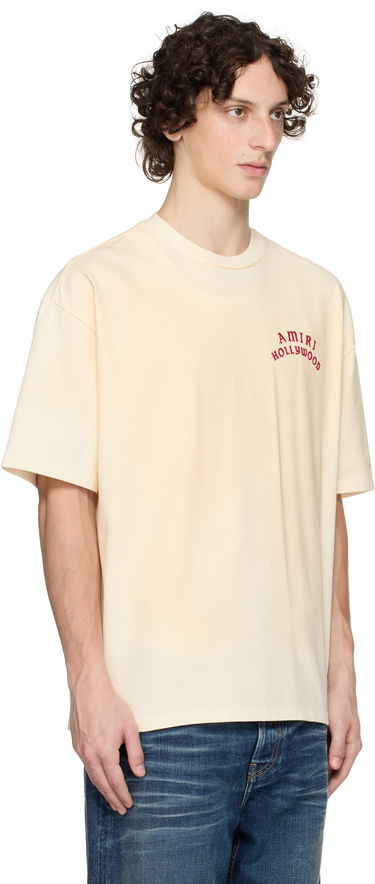 Tričko AMIRI AMIRI 'AMIRI Hollywood' Oversized T-Shirt Béžová | AMJYTE1204, 1