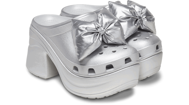 Tenisky a topánky Crocs Siren Metallic Bow Clogs Metalická | 210050-0P1, 1