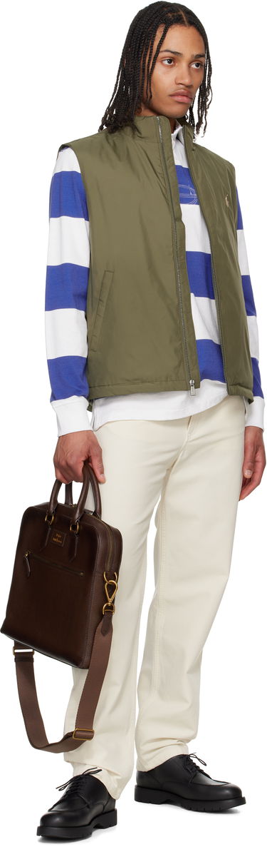 Kabelka Polo by Ralph Lauren Ralph Lauren Pebble Leather Commuter Briefcase Hnedá | 405962458002, 3