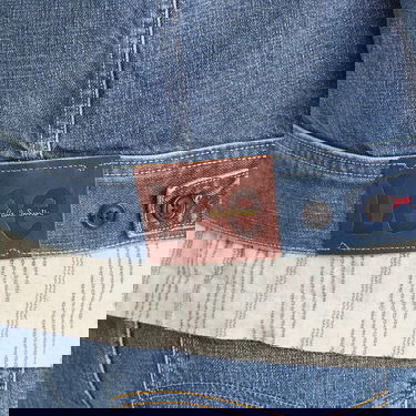 Bunda Paul Smith Paul Smith x Lee Storm Rider Denim Jacket, Large Modrá | M1R-STORM-PSELVW-MD, 5