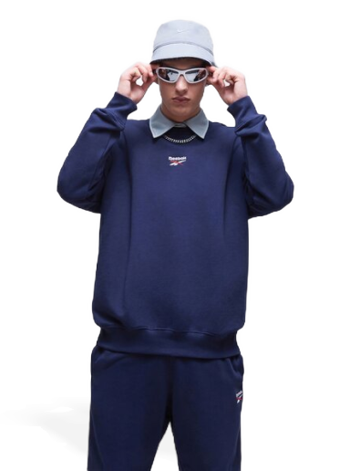 Mikina Reebok Cl Sv Crew Navy | HS7146