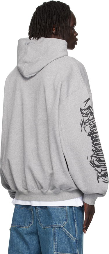 Mikina VETEMENTS Vetements Goth Oversized Hoodie Šedá | UH76HD800G, 2