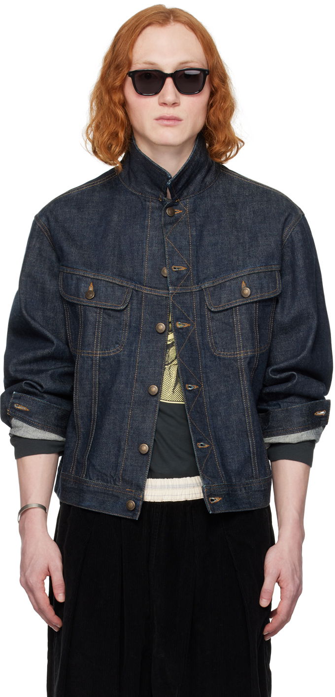 Bunda Maison Margiela Contrast Denim Jacket Navy | S50AM0609 S30879, 0