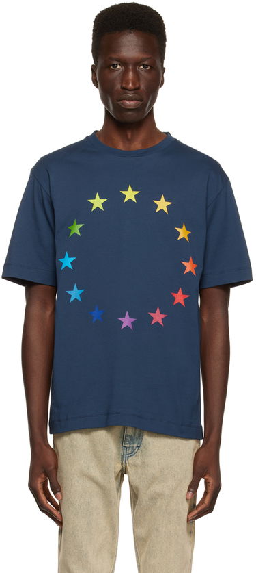 Tričko Études Études Wonder Europa T-Shirt Modrá | E23MM112A00743, 0