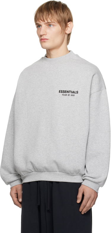 Sveter Fear of God Fear of God ESSENTIALS Fleece Crewneck Sweatshirt Šedá | 192HO246268F, 3