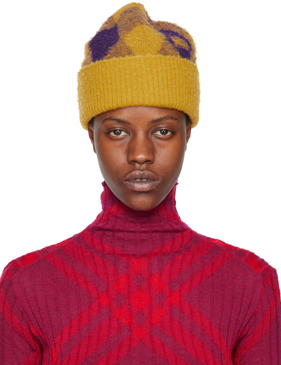 Kulicha Burberry Argyle Beanie Žltá | 8077627, 0