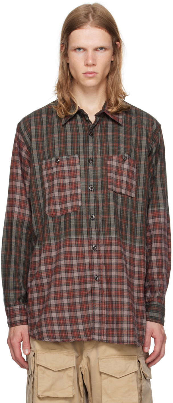 Košeľa Engineered Garments Check Shirt Zelené | 24F1A007, 0