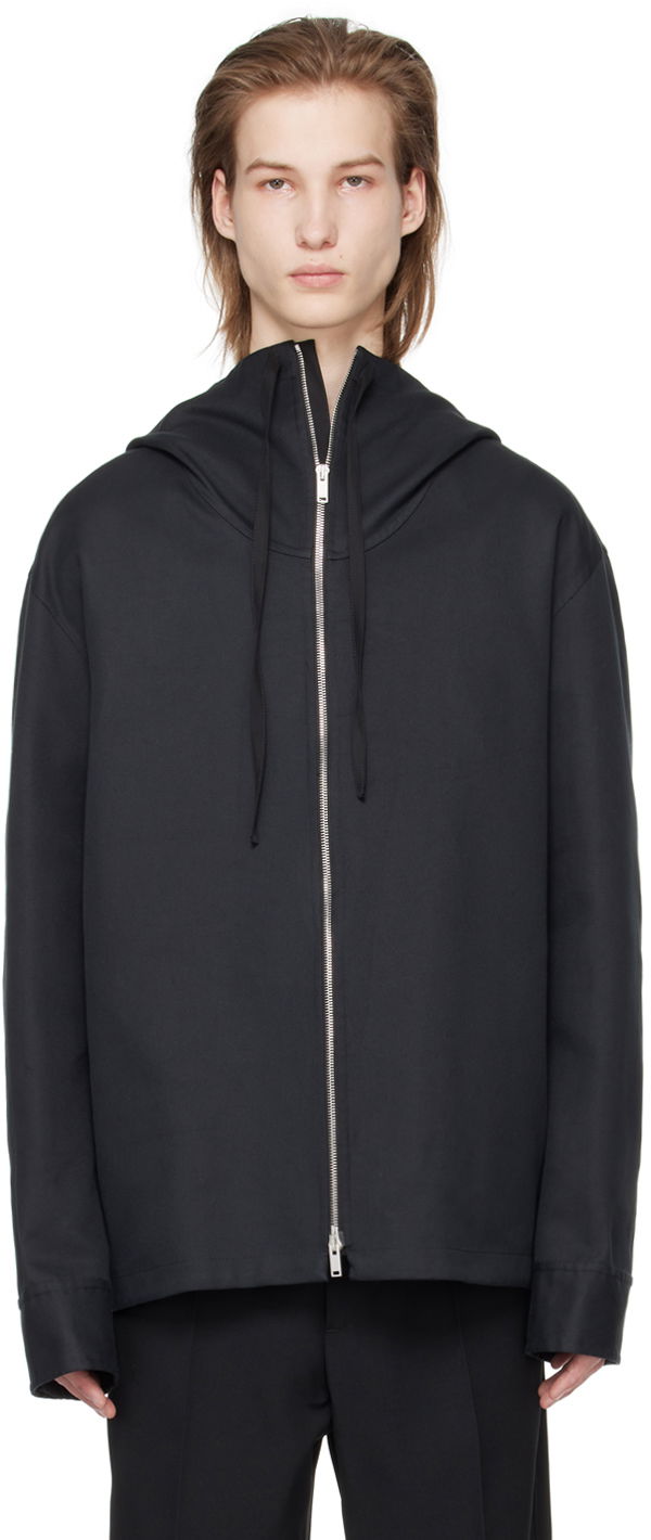 Bunda Jil Sander Hooded Jacket Čierna | J23BN0102_J45216, 0