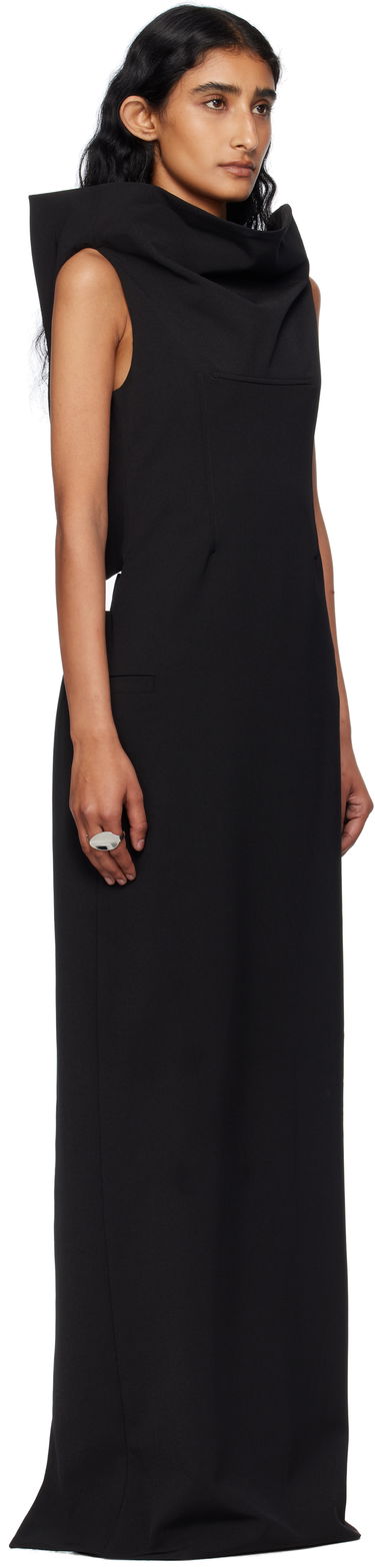 Šaty Jean Paul Gaultier Jean Paul Gaultier Cowl Neck Maxi Dress Čierna | 25/03-W-DR045-W002-00, 1