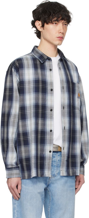 Košeľa Carhartt WIP Work In Progress Blanton Check Shirt Modrá | I034379, 1