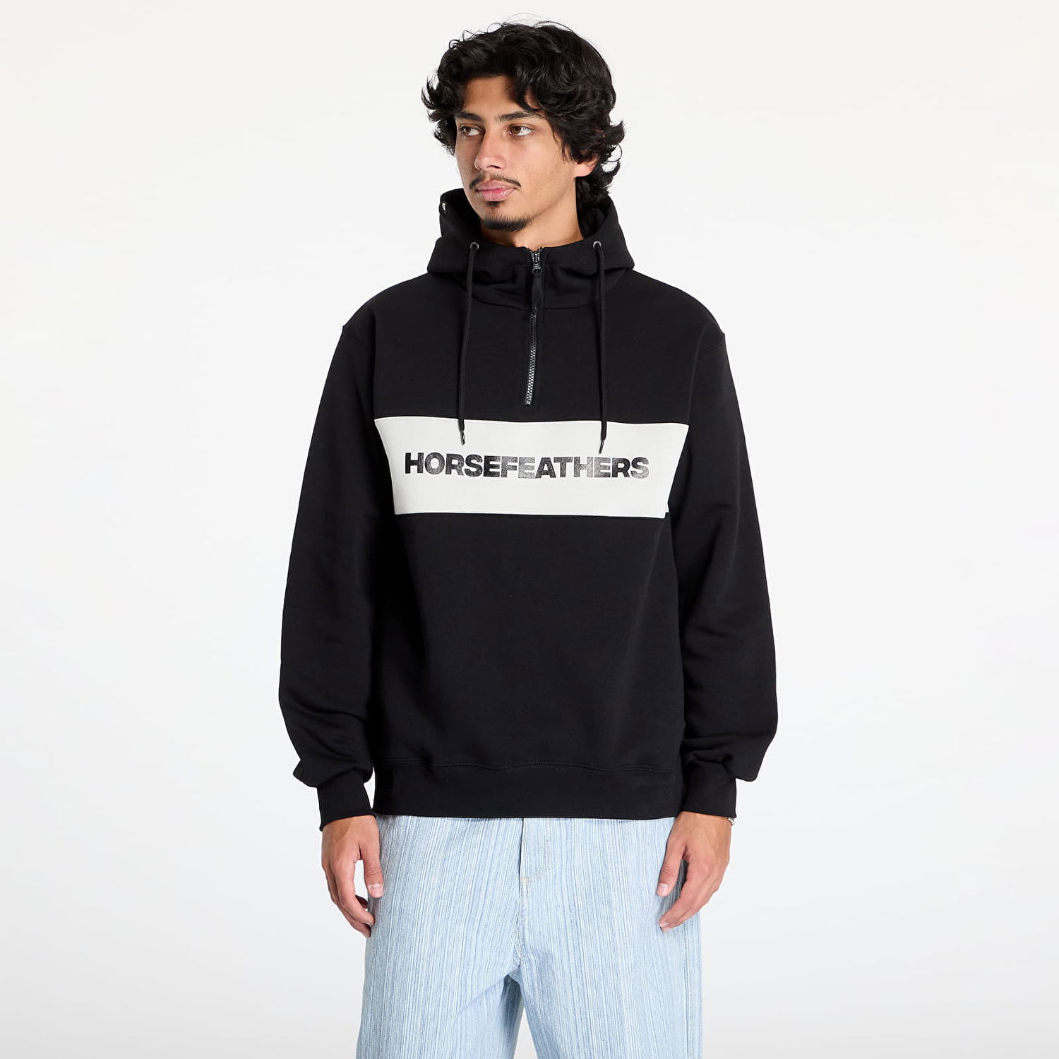 Mikina Horsefeathers Fulton Sweatshirt Black M Čierna | SM1354A, 0