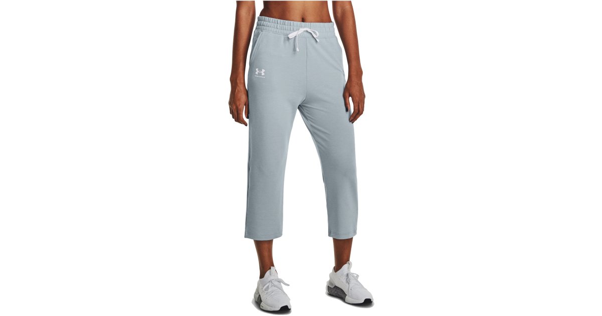 Tepláky Under Armour Rival Terry Flare Crop Pants Modrá | 1377000-465, 1