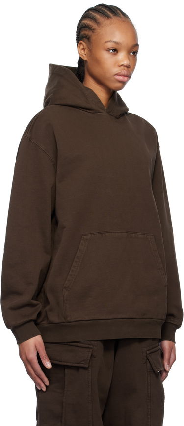 Mikina SKIMS SKIMS Boyfriend Fleece Hoodie Hnedá | ZU-ZUP-8022W, 1