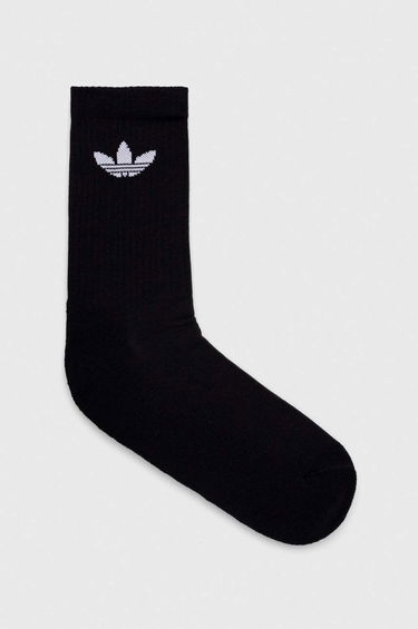 Ponožky adidas Originals Trefoil Cushion Crew Socks - 3 pack Čierna | IJ5613, 2