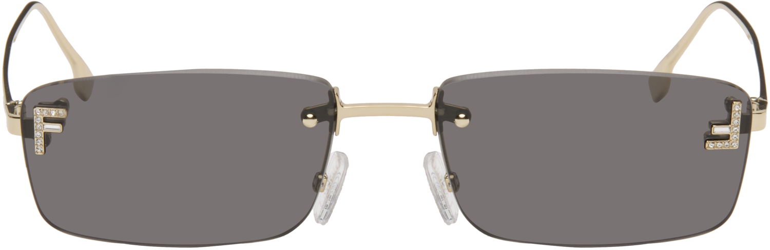 Slnečné okuliare FENDI Fendi 'Fendi First' Crystal Sunglasses Šedá | FE4172USM5432A 840126860511, 0