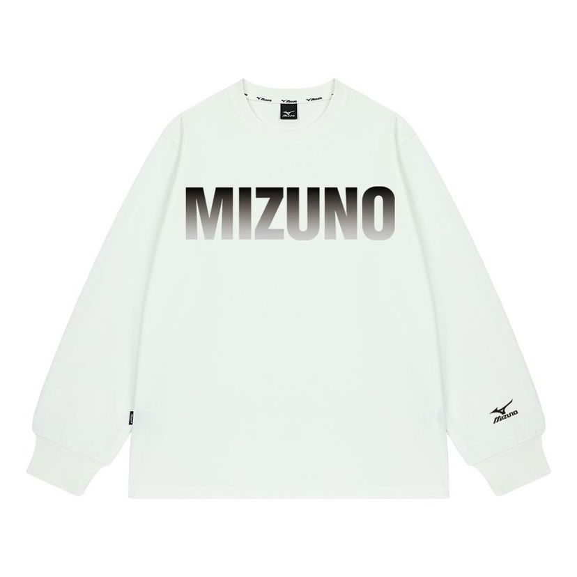 Mikina Mizuno Graphic Long Sleeve T-shirt Biela | A2CA2A03