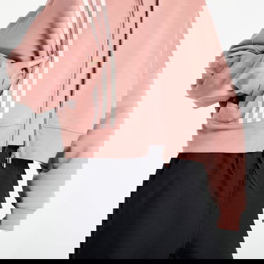 Mikina adidas Performance 3-Stripes Zip-Up Cropped Sweatshirt Ružová | JW3609, 2