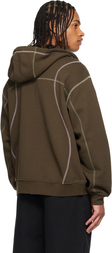 Mikina Dime Court Zip Hoodie Hnedá | DIMEHO2510BRW, 2