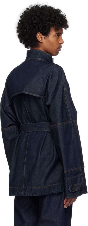 Bunda Dries Van Noten Dries Van Noten Zip Denim Jacket Modrá | 251-020502-1551, 2