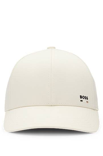 Šiltovka BOSS BOSS Cotton-twill Cap with Logo Trim Biela | 50539428, 0