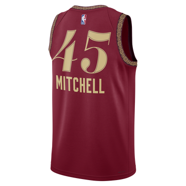 Dres Nike Dri-FIT NBA Swingman Donovan Mitchell Cleveland Cavaliers City Edition 2023/24 Jersey Vínová | DX8498-601, 2