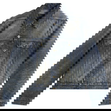 Bunda Rick Owens Rick Owens DRKSHDW Denim Trucker Jacket Modrá | DL02E2788-HVWJP-186, 0