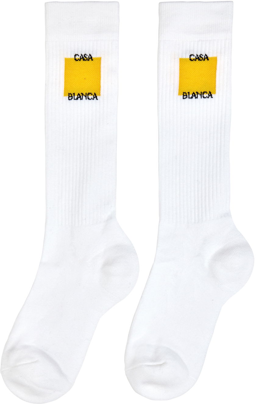 Ponožky Casablanca Casablanca Square Socks Biela | AS24-ACC-077-03, 1