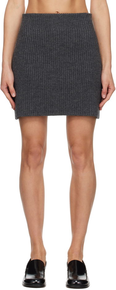 Sukňa Givenchy Ribbed Knit Miniskirt Šedá | BW41094ZSM033, 0